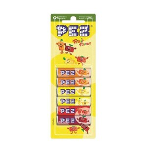 Pez vulling fruitsmaak 6-pack 51gr