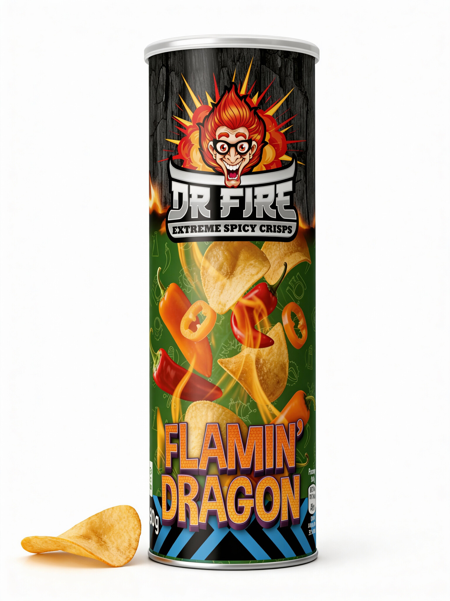 Dr. Fire crisps 80gr flamin dragon