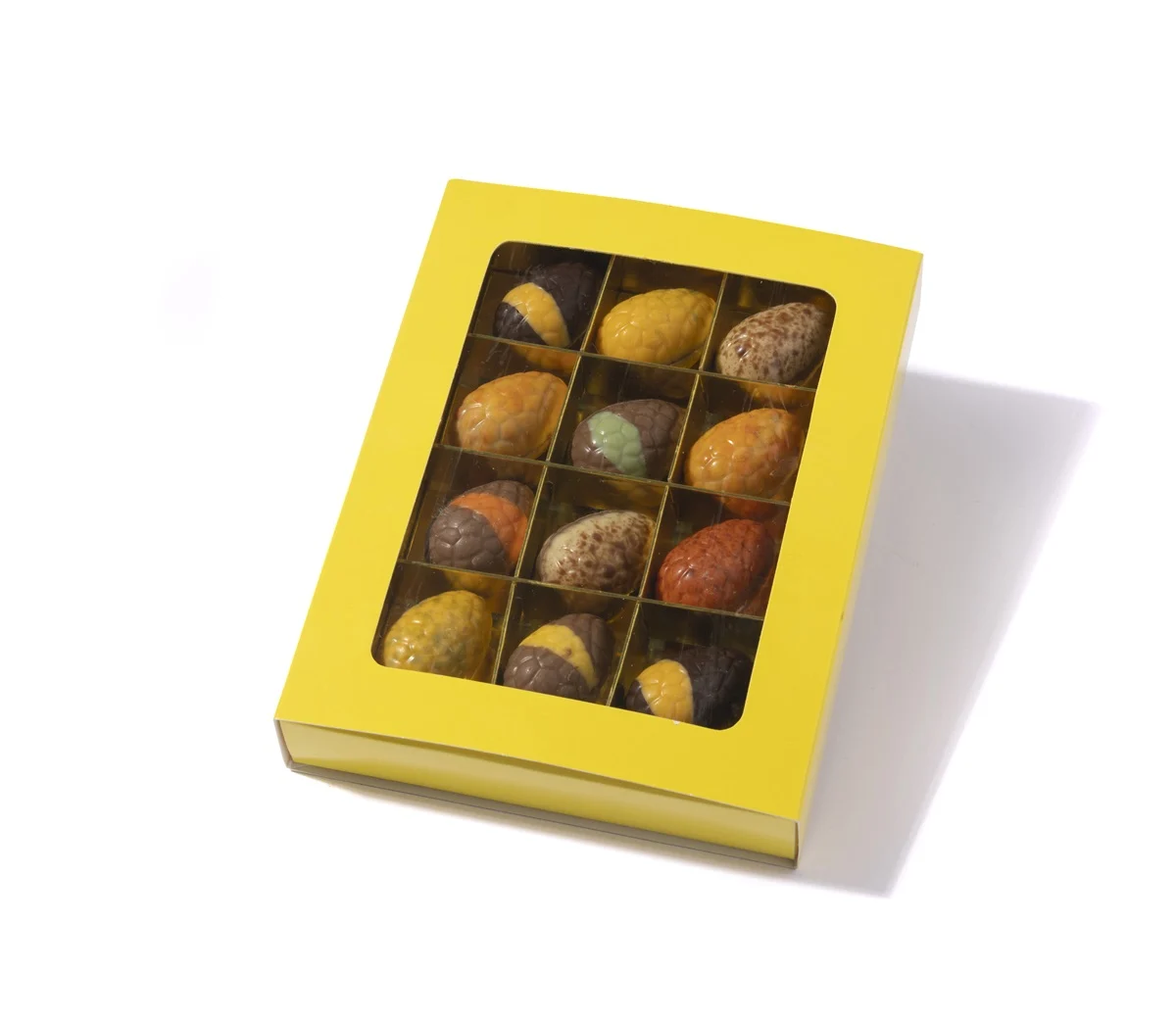 Pasen rasterdoos praliné assorti eitjes 150gr