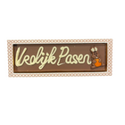 Wenstablet chocolade 195gr 'Vrolijk Pasen"