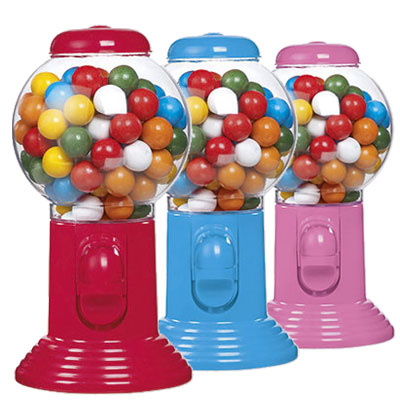 Kauwgomballen machine 20cm 300gr - actie