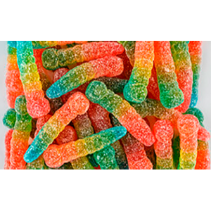 Haribo schepsnoep 1kg rainbow worms fizz