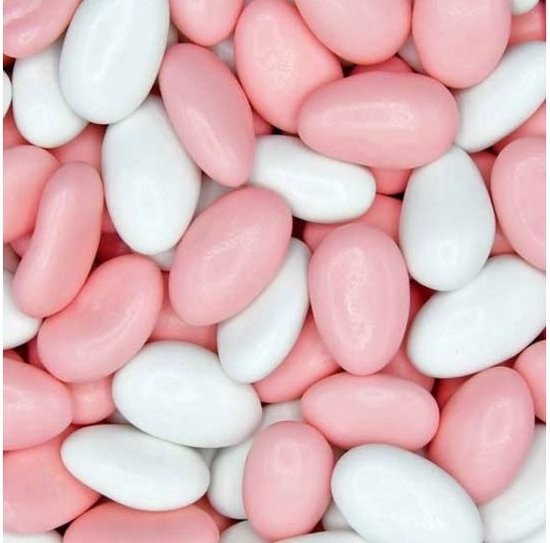 Schepsnoep 0.9kg amandelbonen roze-wit