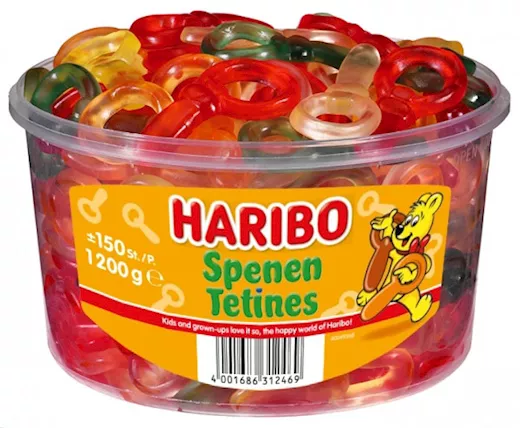 Haribo silo x150 spenen 1,2kg
