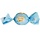 Sorini chocolade bonbon bal 1kg blauw (~70st)