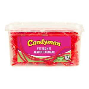 Candyman silo 1kg aardbei veters
