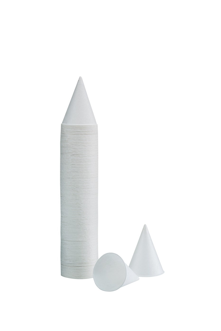 Disposable puntbekers karton 5000x 133ml wit