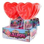 Felko lolly hart rood/wit 17x80gr