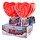 Felko lolly hart rood/wit 17x80gr