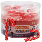 Kerst candy canes wandelstok mini rood/wit 30x5gr