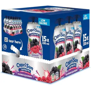 Capri-sun 15x33cl elektrolytes blackberry & raspberry