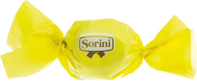 Sorini chocolade bonbon bal 1kg geel (~70st)