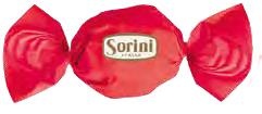 Sorini chocolade bonbon bal 1kg rood (~70st)