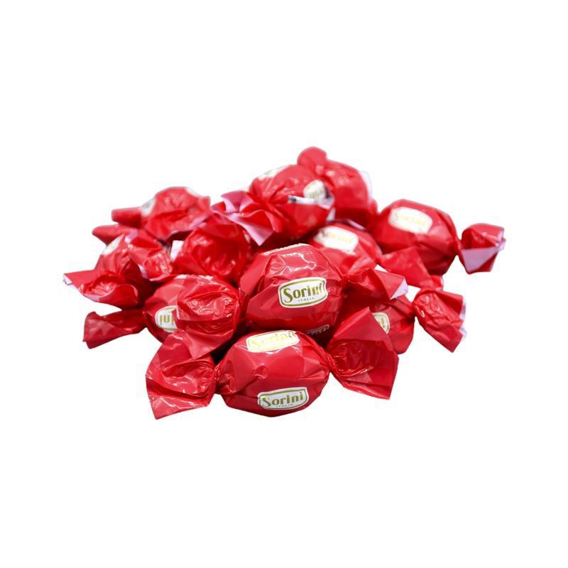Sorini chocolade bonbon bal 1kg rood (~70st), foto 2 van 2