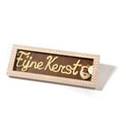 Wenstablet chocolade 180gr 'Fijne Kerst"