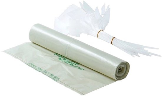 Statiegeld rol: 12x mini (80x110cm) 120liter +12x sluitstrip