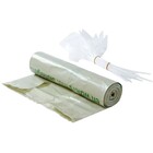 Statiegeld rol: 5x klein (115x140cm) 240liter +5xsluitstrip*