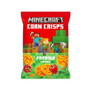 Minecraft corn crisps paprika 60gr