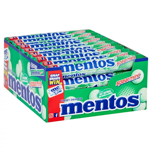 Mentos rol 40x38gr spearmint