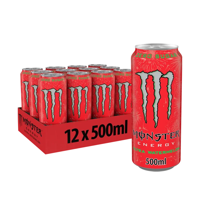 Monster blik 12x500ml watermeloen