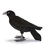 Hansa knuffels Schwarze Krähe Hansa 31 cm