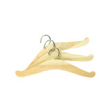 Set of 3 wooden clothes hangers for dolls