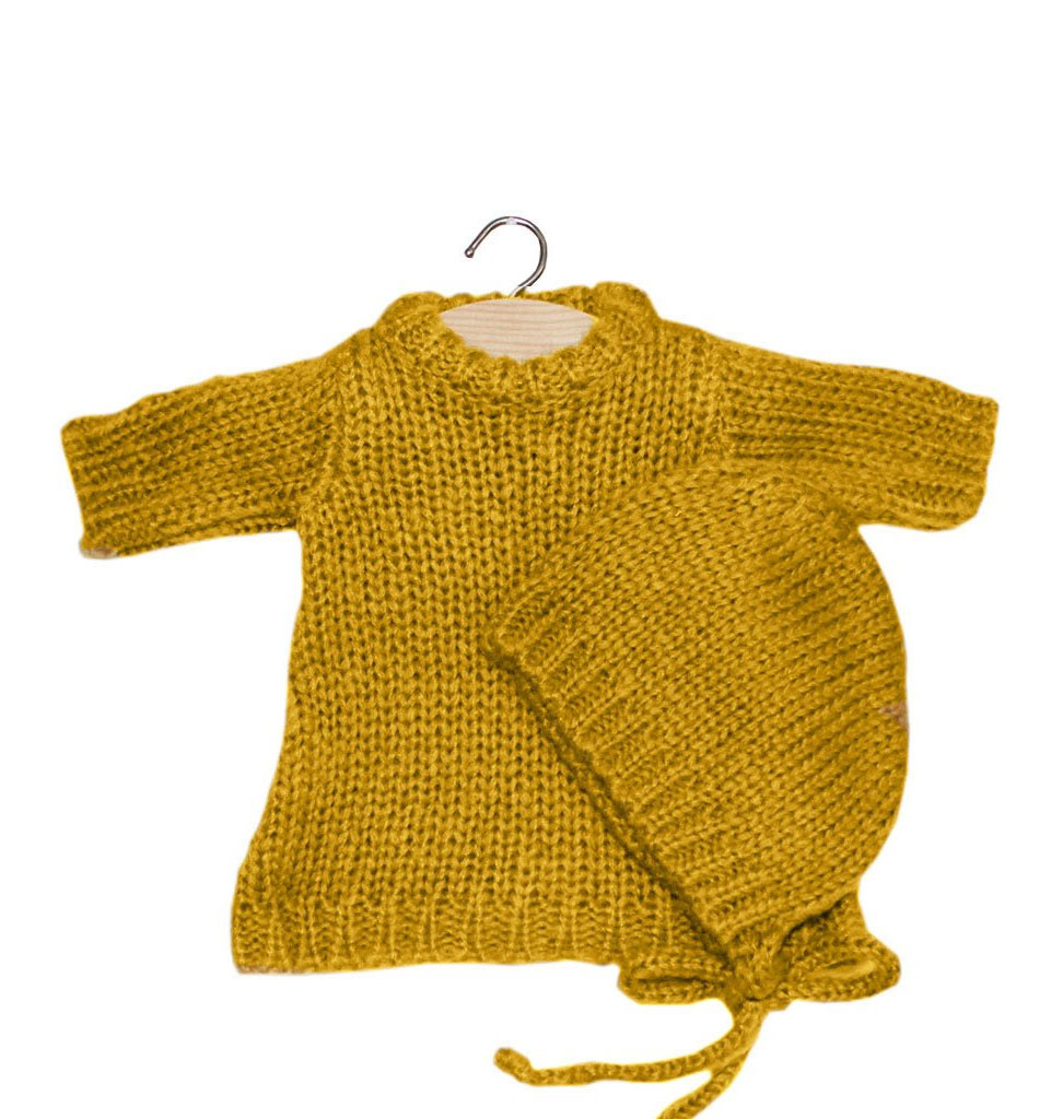 Minikane  Knitted set Gasparine by Minikane color: moutarde
