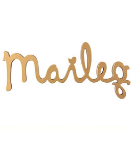 Maileg Maileg logo gold made of wood