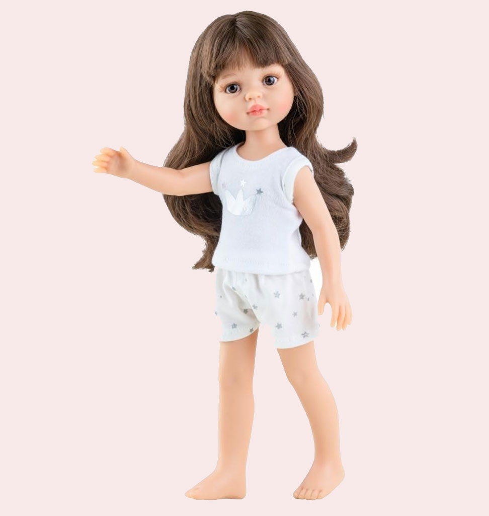 Paola Reina poppen Paola Reina Amigas doll Carol with pajamas 32 cm