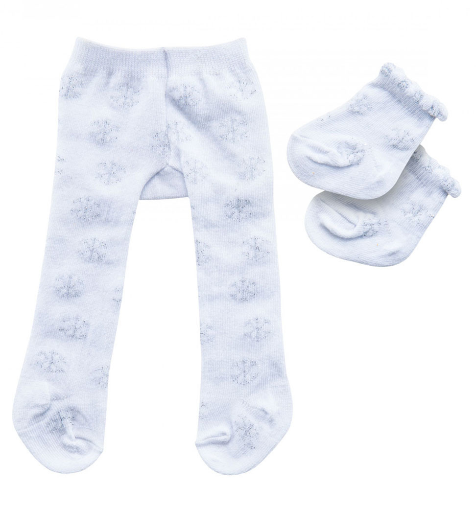 Heless Heless tights and socks white with ice crystal for Gordi dolls