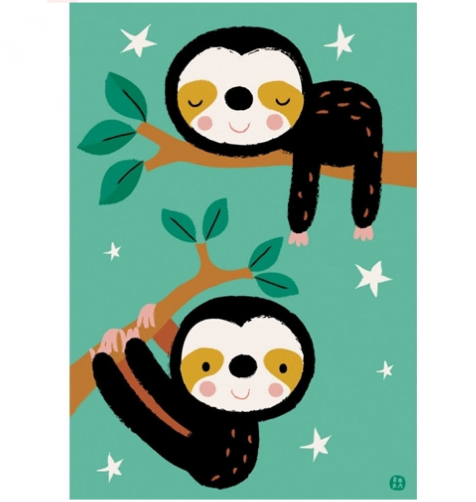 By-Bora By-Bora card sloths