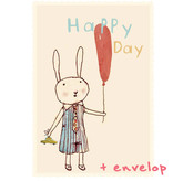 Maileg Maileg kaart Happy day met enveloppe