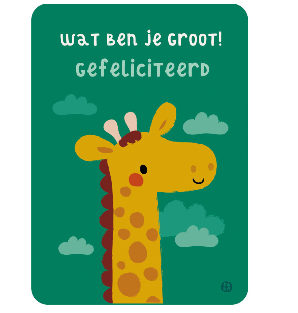 By-Bora By-Bora card giraffe