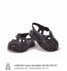 Minikane  Minikane plastic sandals for Gordi dolls black