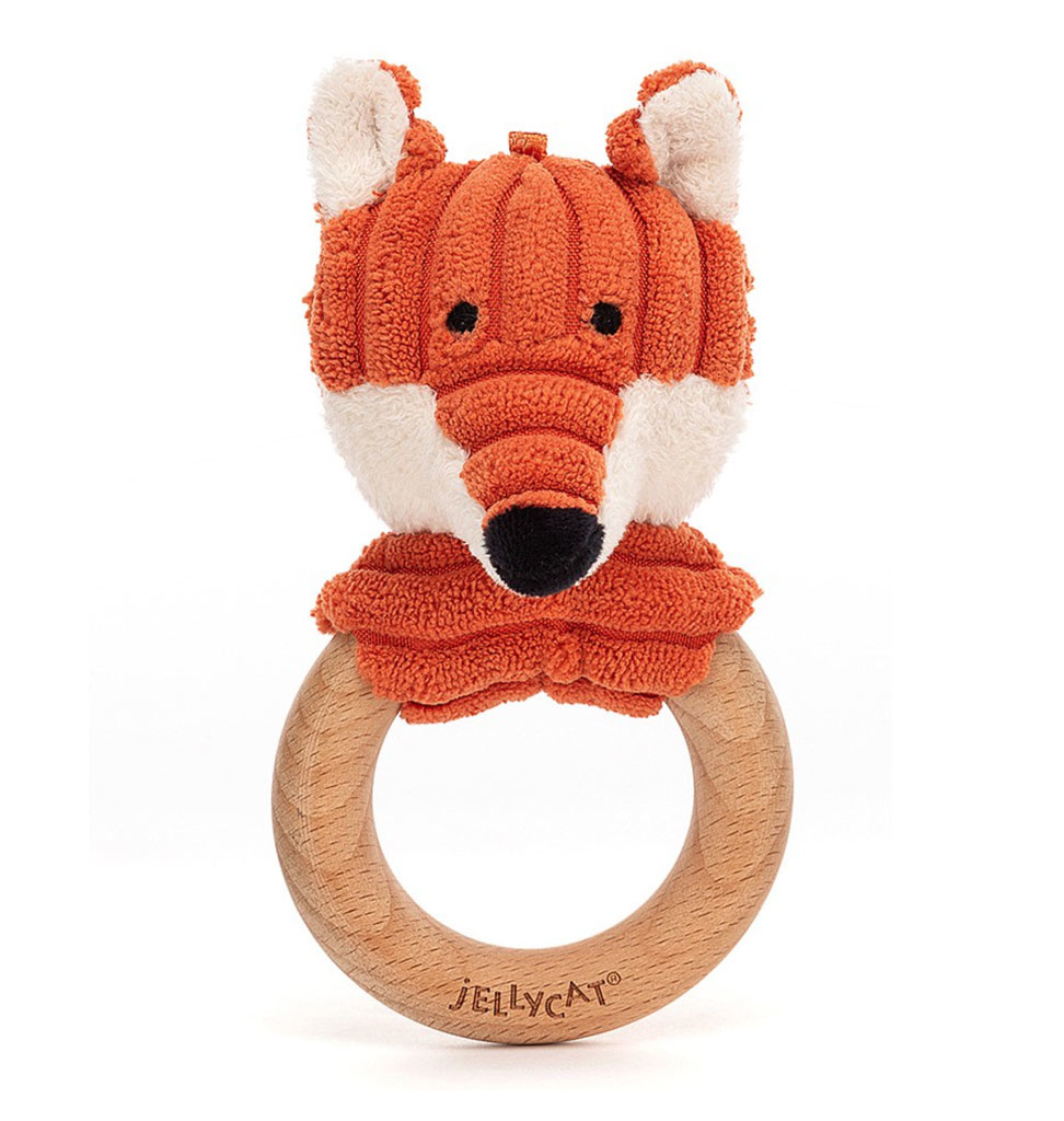 Jellycat knuffels Jellycat Cordy Roy Baby-Fuchs-Beißring und Rassel