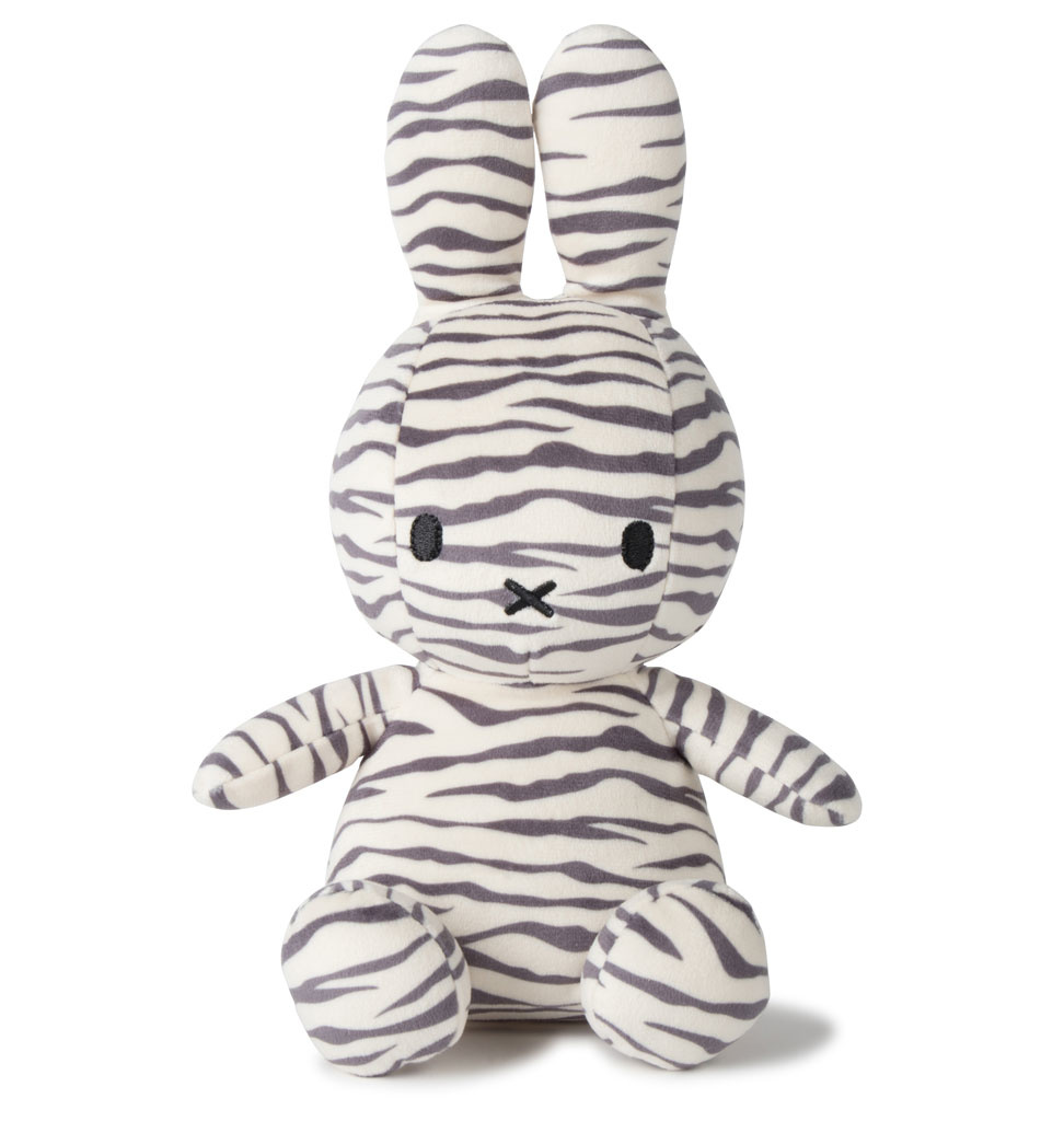 Miffy / Nijntje by BonTon Toys Nijntje knuffel met  stoere zebraprint