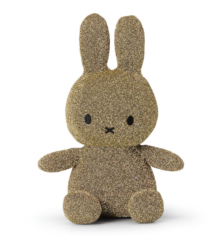Miffy / Nijntje by BonTon Toys Miffy sparkle gold 23 cm