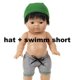 Minikane  Minikane hat with swimming trunks for Gordi dolls