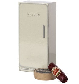Maileg Maileg Kühlschrank für die kleinen Mäuse mit Wurst und Camembert