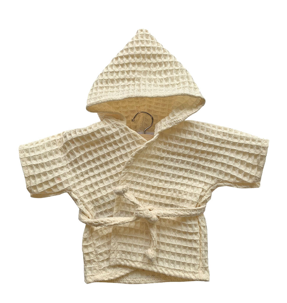 Minikane  Minikane bathrobe for the Babies Collection - ecru