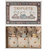 Maileg Maileg triplets baby mice in a matchbox