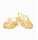 Minikane  Minikane plastic sandalen goud voor Gordi poppen met glitter