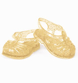 Minikane  Minikane plastic sandals gold for Gordi dolls with glitter