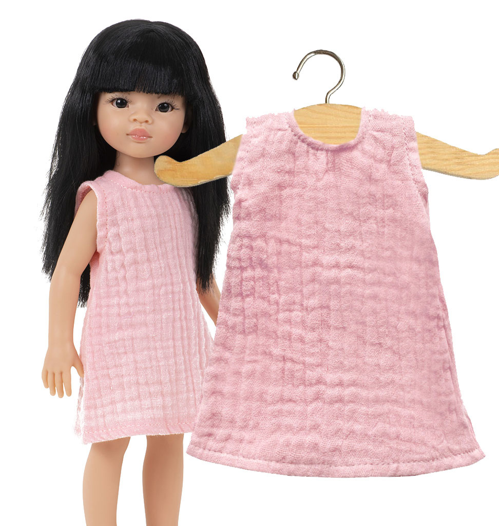 Pink Doll Dress for American Girl Doll. Doll Dress, Custom Design