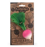 Oli and  Carol Oli & Carol Ramona radish bath toy and bite toy