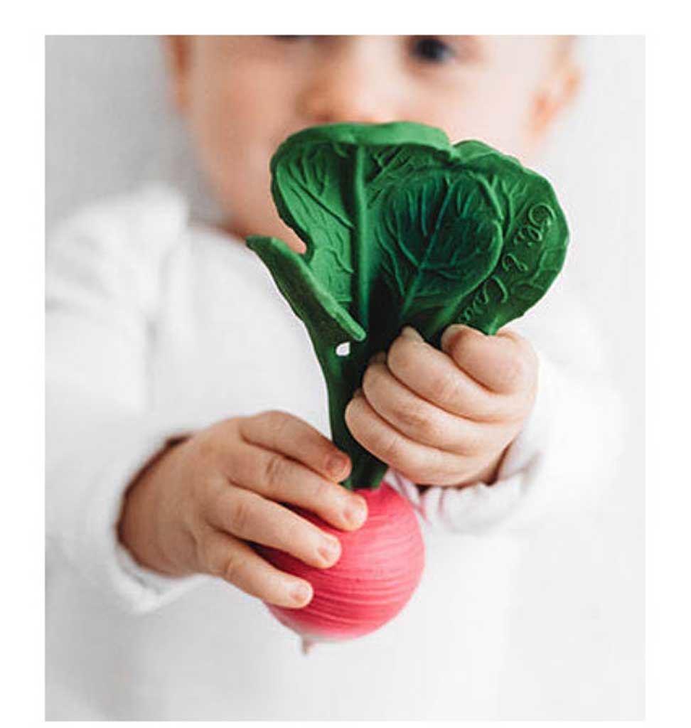 Oli and  Carol Oli & Carol Ramona radish bath toy and bite toy