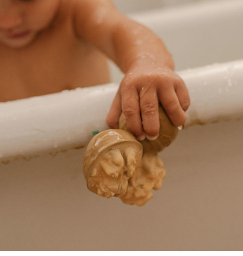 Oli and  Carol Oli & Carol Nutty the walnut bath toy and bite toy