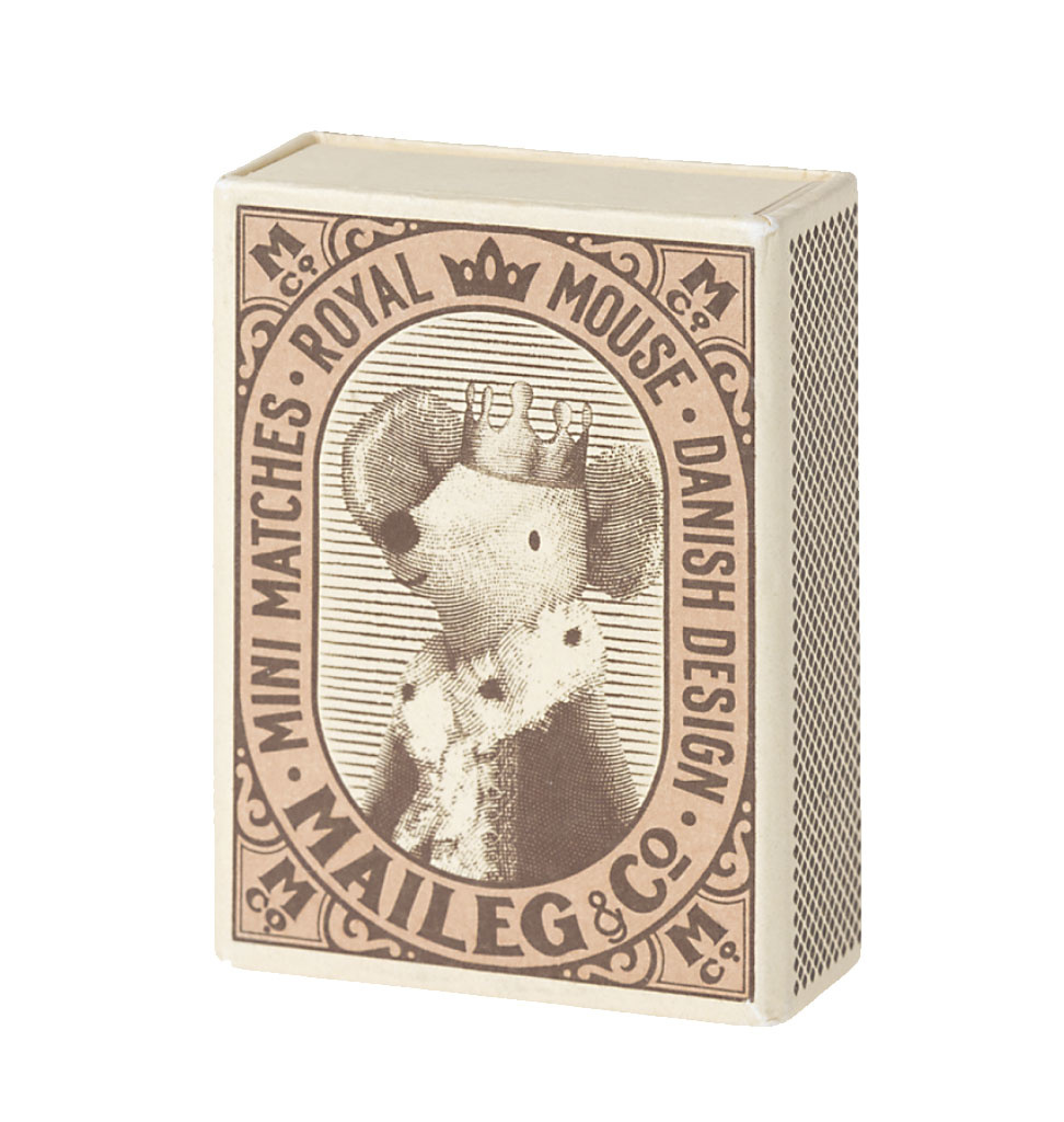 Maileg Maileg Sleepy wakey baby mouse girl in matchbox