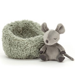 Jellycat knuffels Jellycat Hibernating cuddly mouse 12 cm