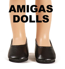 Minikane  Paola Reina schwarze Schuhe für Amigas-Puppen